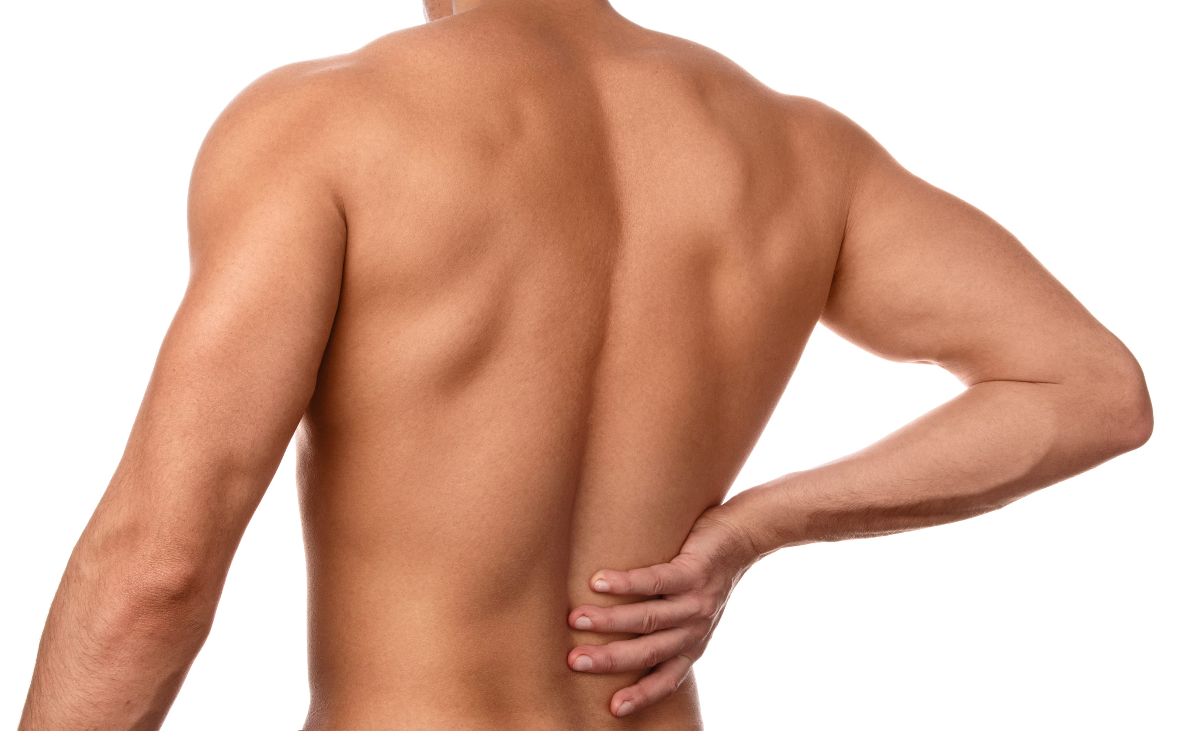 man with lower back pain